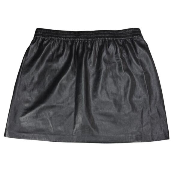 Aritzia Babaton Flags Mid Rise Vegan Leather Pencil Skirt In Black Large - Picture 7 of 7